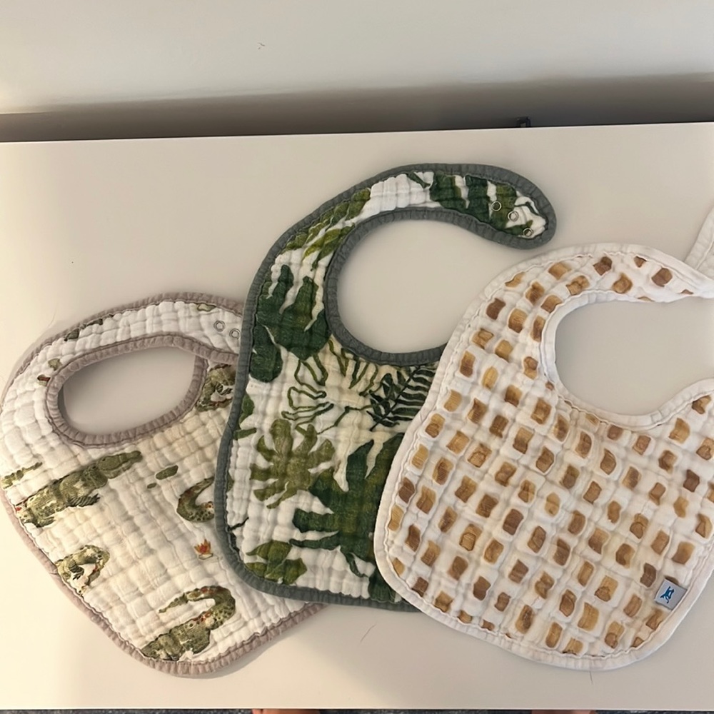 Set of 3 Little Unicorn Bibs
